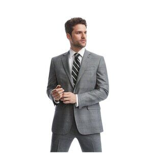 Brooks Brothers Explorer Gray Plaid Wool Sports Coat Blazer